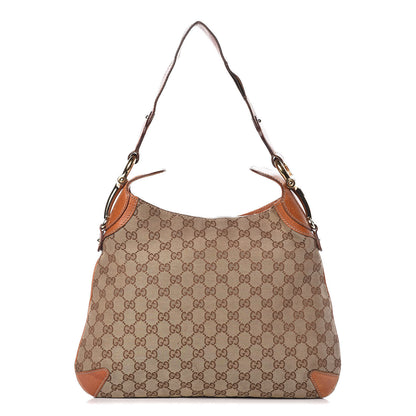Gucci Monogram Creole Hobo Tobacco 1 of 22