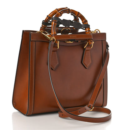 Gucci Charisma Calfskin Gucci Embossed Small Diana Tote Bag Peanut Brown 3 of 10