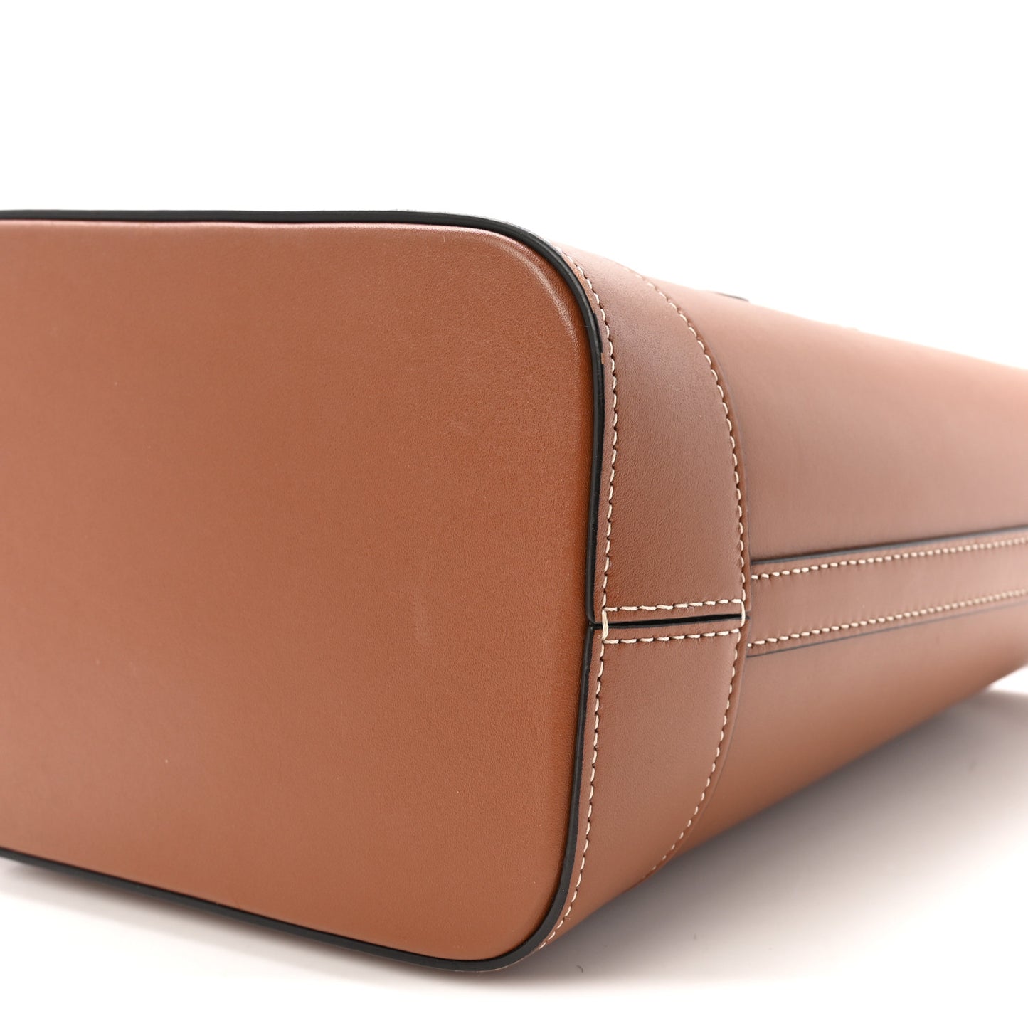 Smooth Calfskin Small Cuir Triomphe Bucket Bag Tan