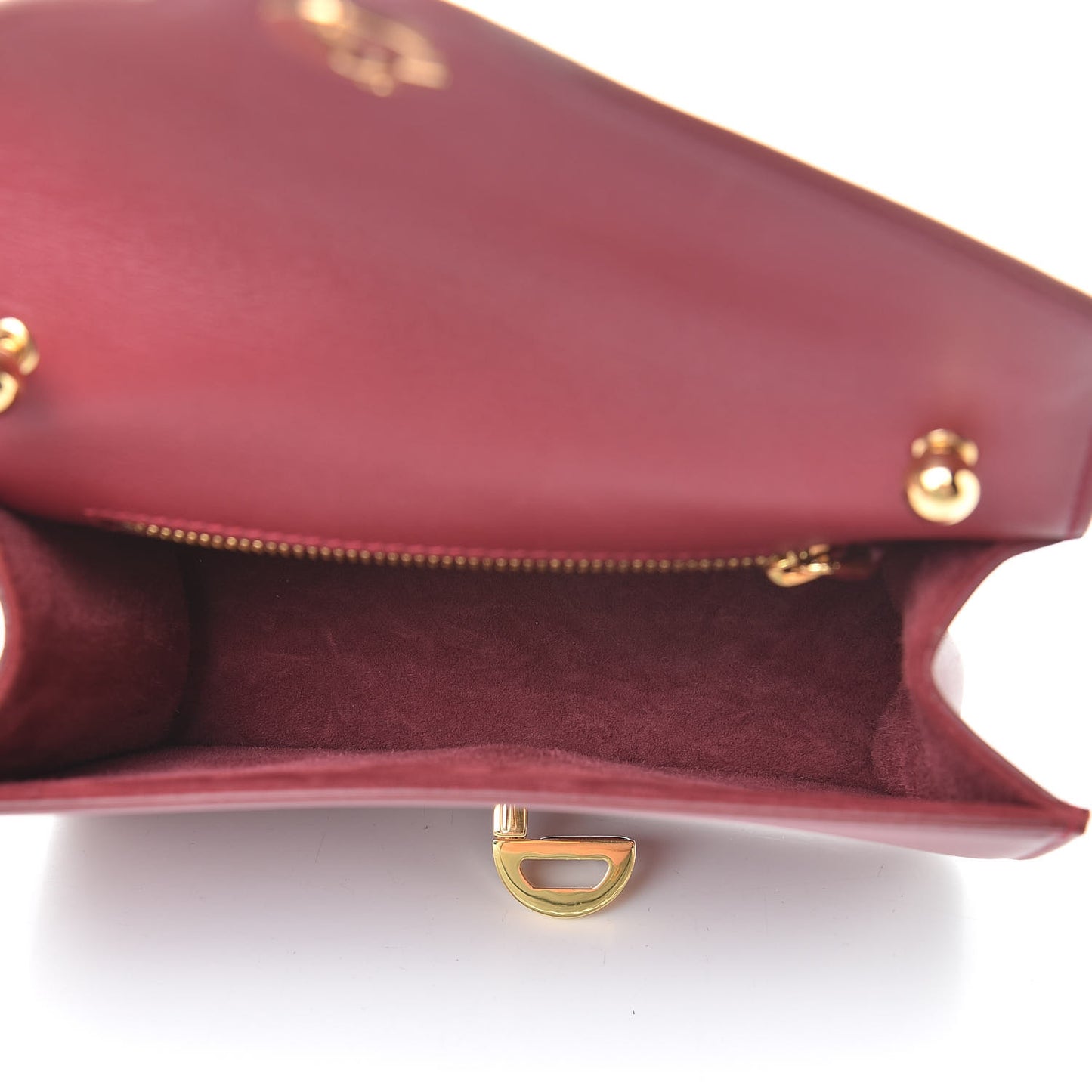 Smooth Calfskin Mini C'est Flap Bag Red