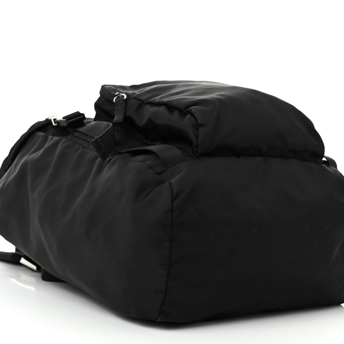 Nylon Tessuto Character Logo Patch Backpack Black