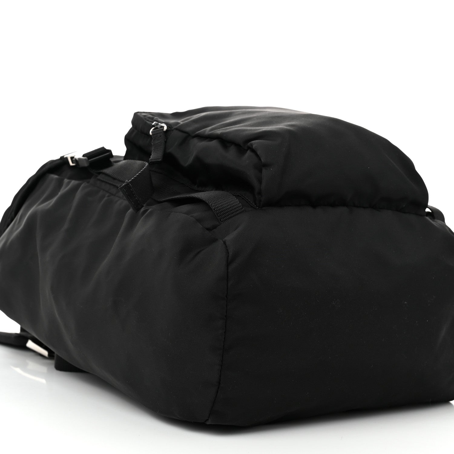 Prada Nylon Tessuto Character Logo Patch Backpack Black 8 of 9