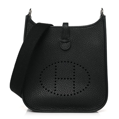Hermes Taurillon Clemence Evelyne TPM Black 1 of 10