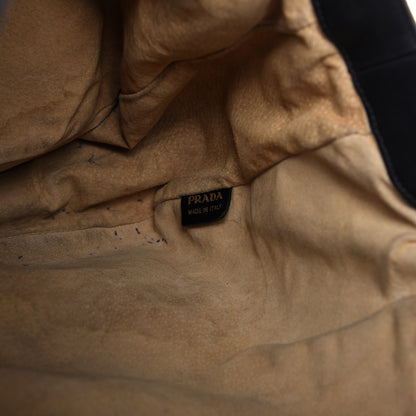 Prada Soft Calf Tote Black 10 of 16