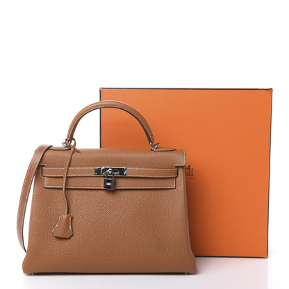 Hermes Togo Kelly Retourne 32 Gold 12 of 12