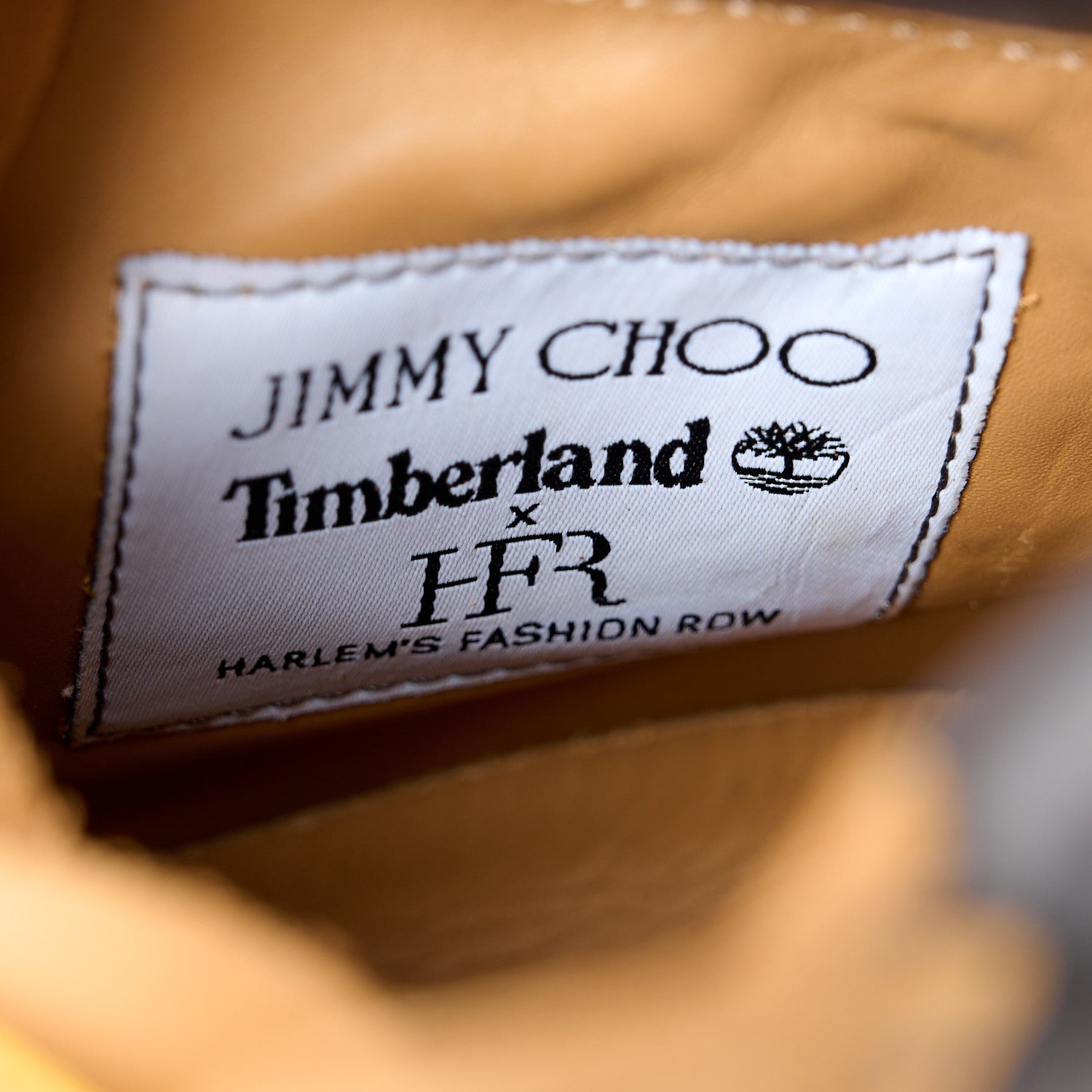 Jimmy Choo X TIMBERLAND Nubuck Graffiti Womens Ankle Boots 9.5 Wheat Gold 9 of 10