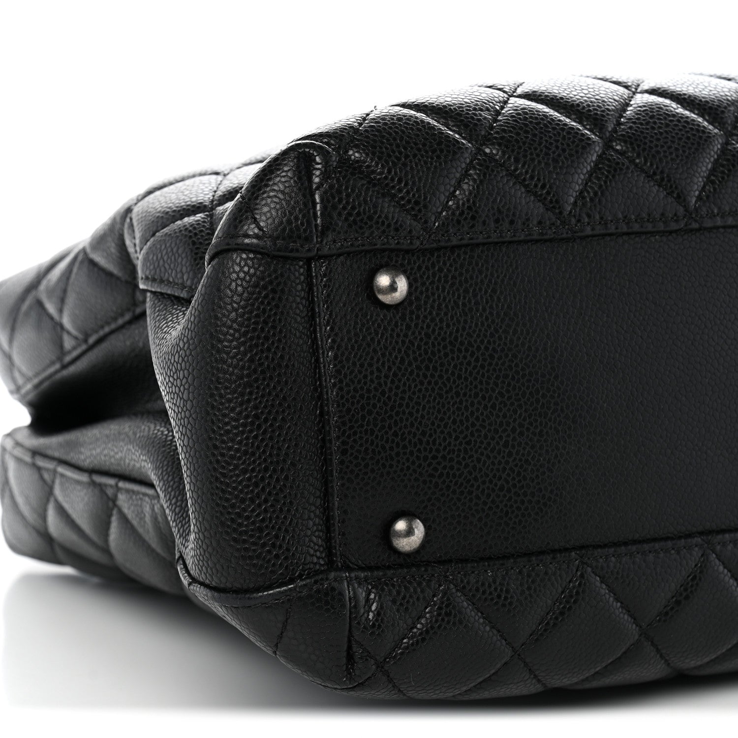Chanel Caviar Quilted City Shopping Tote Black 10 of 13