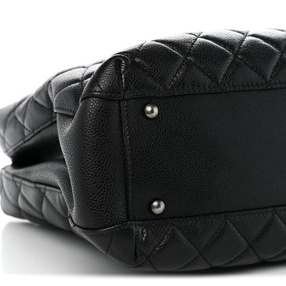 Chanel Caviar Quilted City Shopping Tote Black 10 of 13
