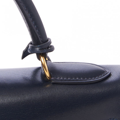 Hermes Box Kelly Retourne 32 Indigo 8 of 31