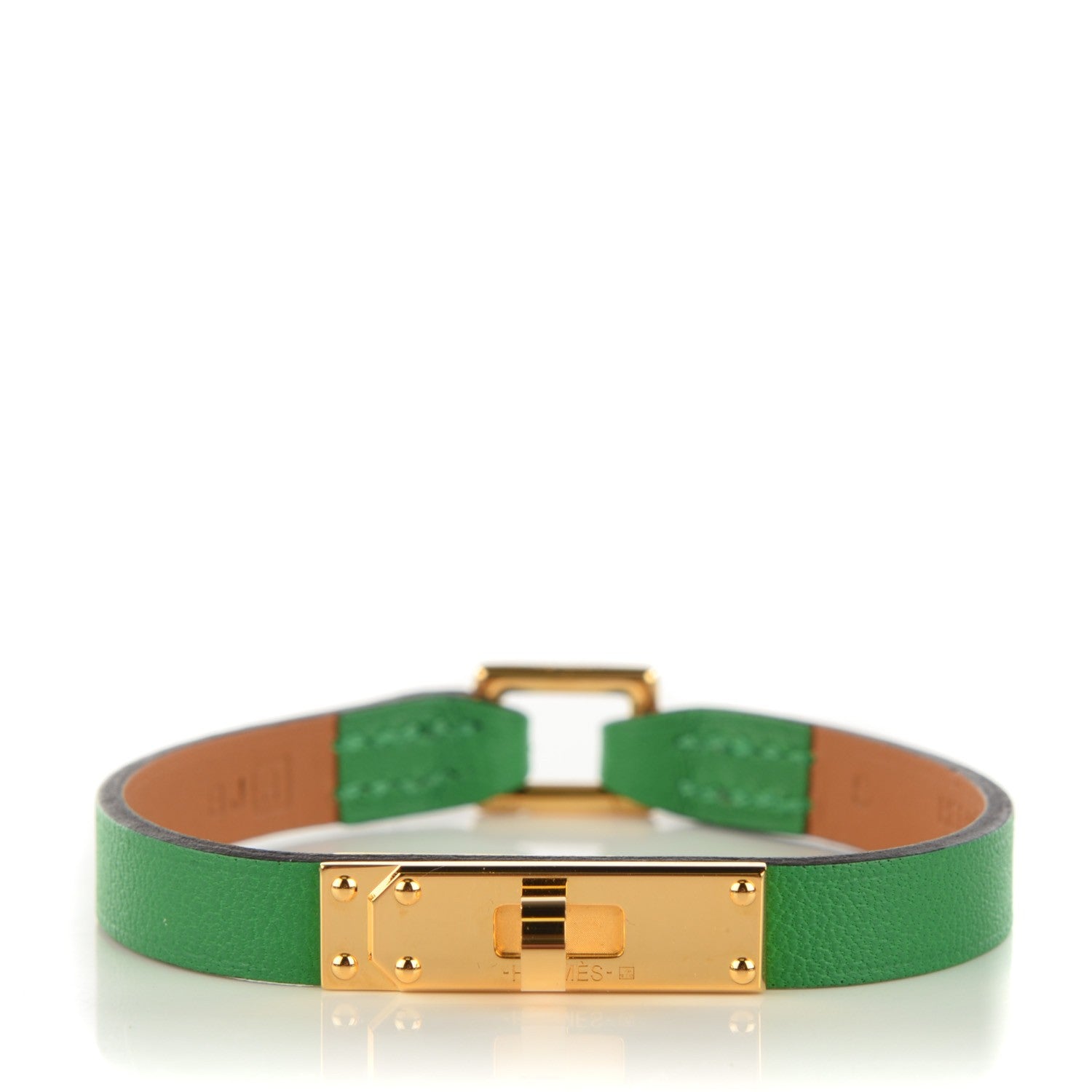 Hermes Chevre Mysore Micro Kelly Bracelet S Bambou 1 of 8