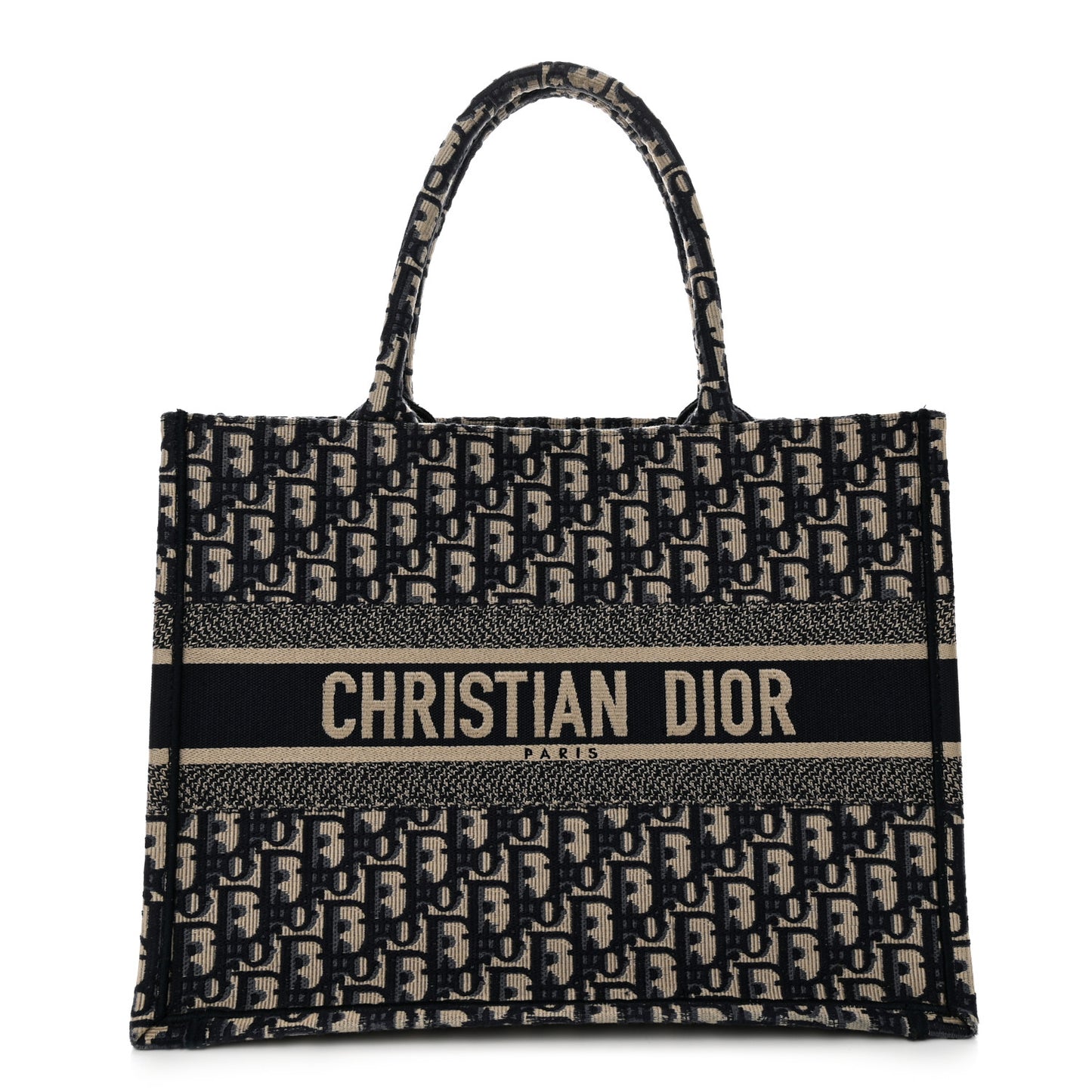 Oblique Medium Book Tote Blue Multicolor
