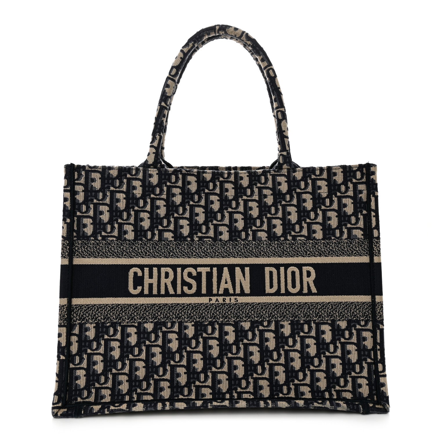 Christian Dior Oblique Medium Book Tote Blue Multicolor 1 of 11