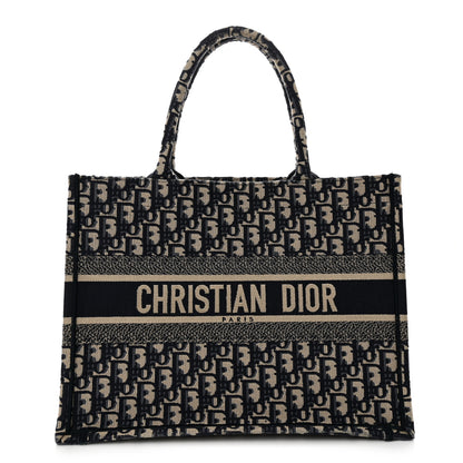 Christian Dior Oblique Medium Book Tote Blue Multicolor 1 of 11