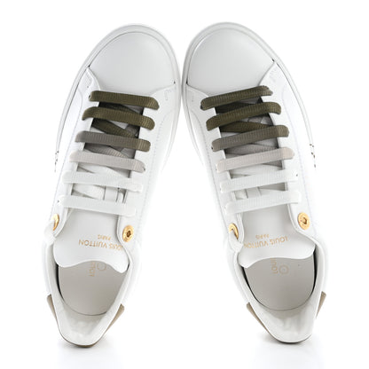 Louis Vuitton Monogram Time Out Sneakers 38 White Green 2 of 11