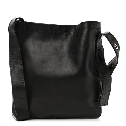 Celine Soft Lambskin Pouch Croissant Shoulder Bag Black 1 of 4