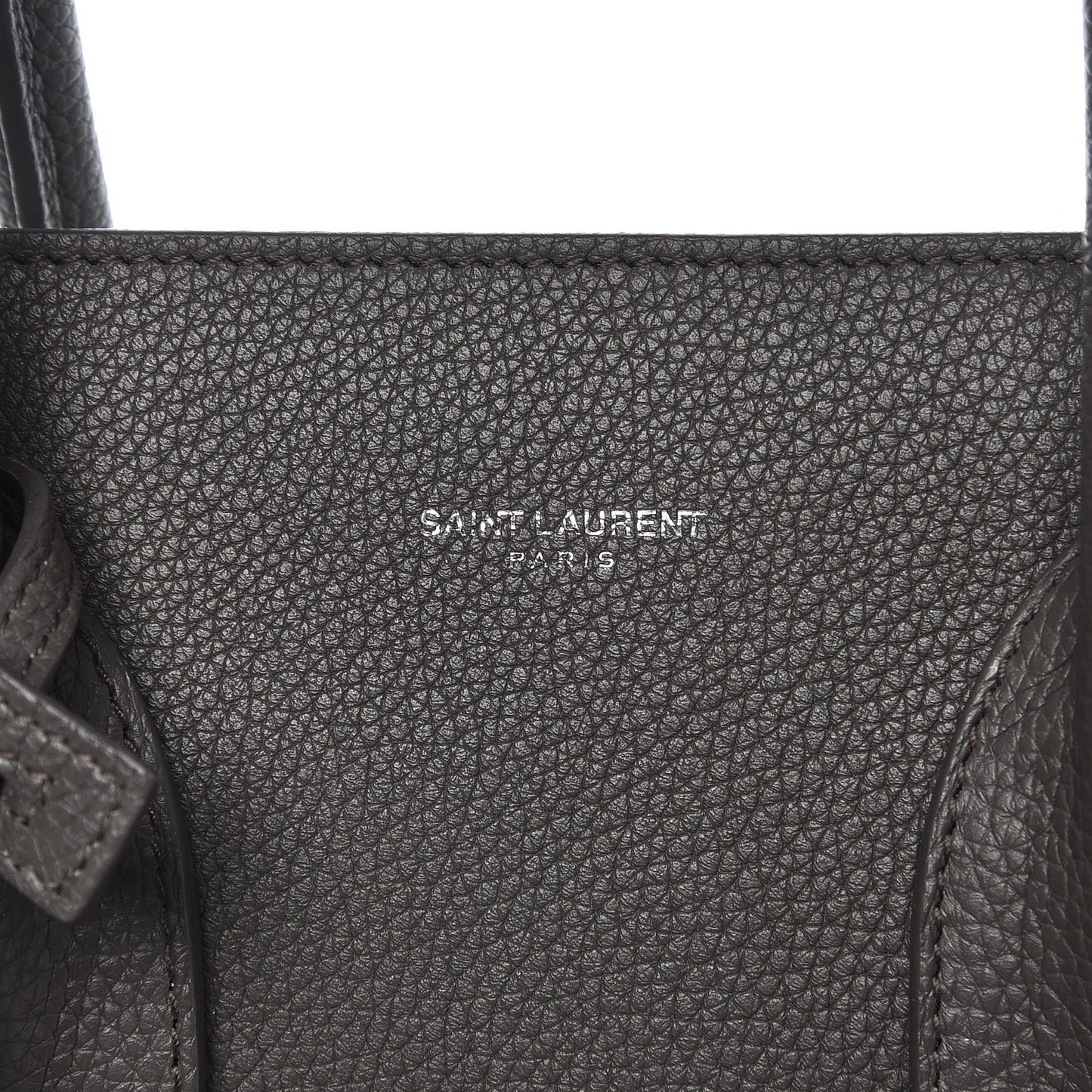 Grained Calfskin Small Supple Sac De Jour Fog