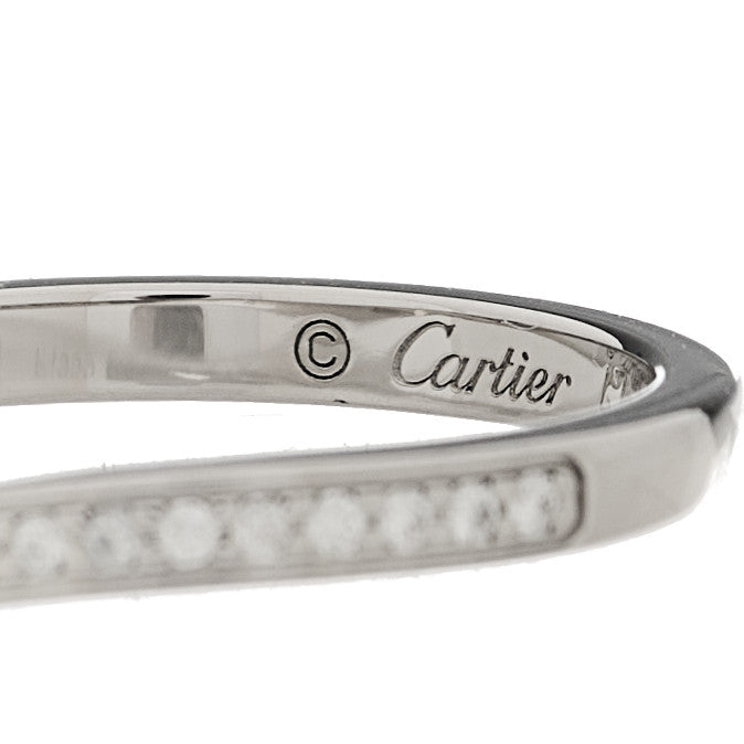 Platinum Diamond Ballerine Wedding Band Ring 47 4