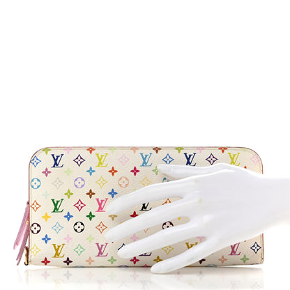 Louis Vuitton Monogram Multicolor Insolite Wallet White Litchi 2 of 8