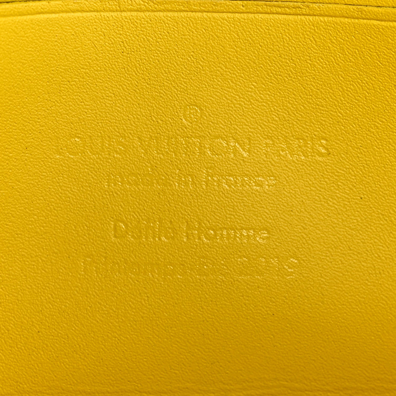 Louis Vuitton Taurillon Monogram Pochette Volga Yellow 6 of 9