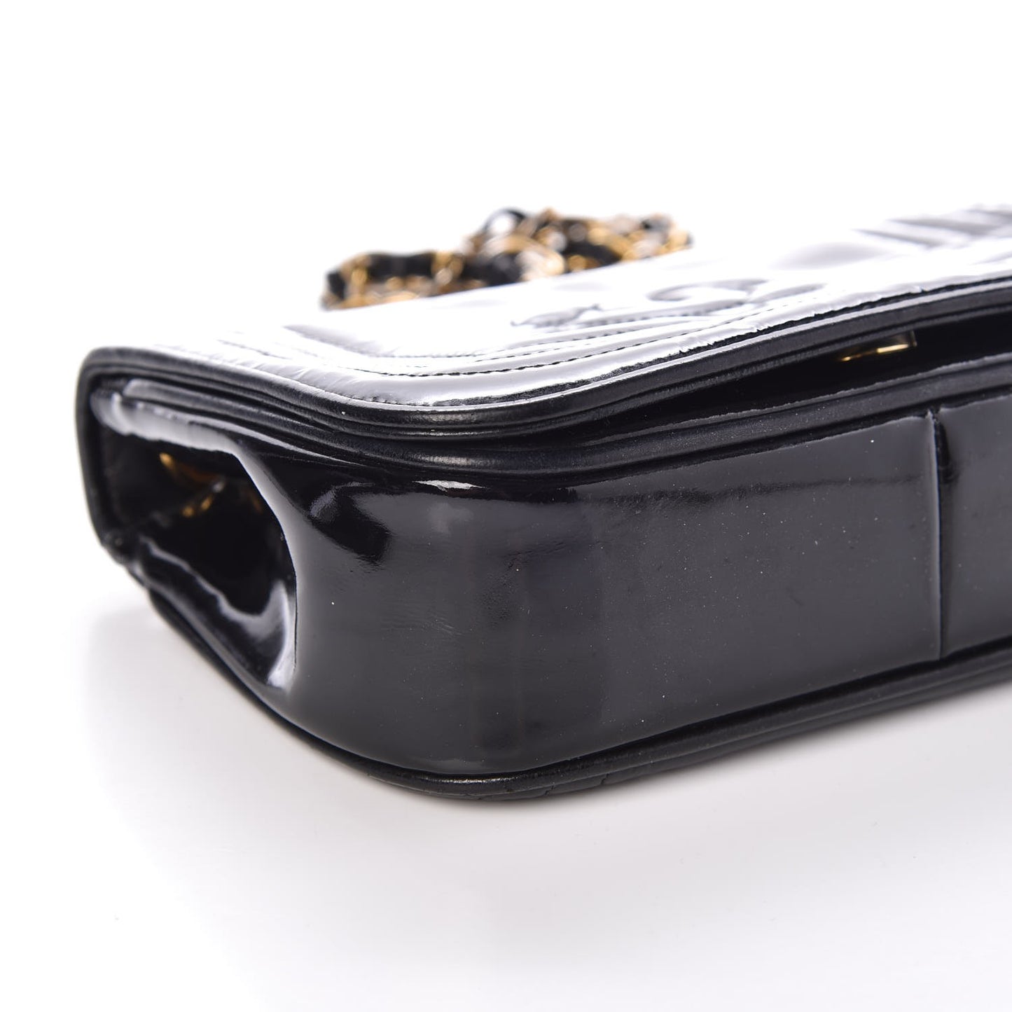 Patent Mini Flap Black