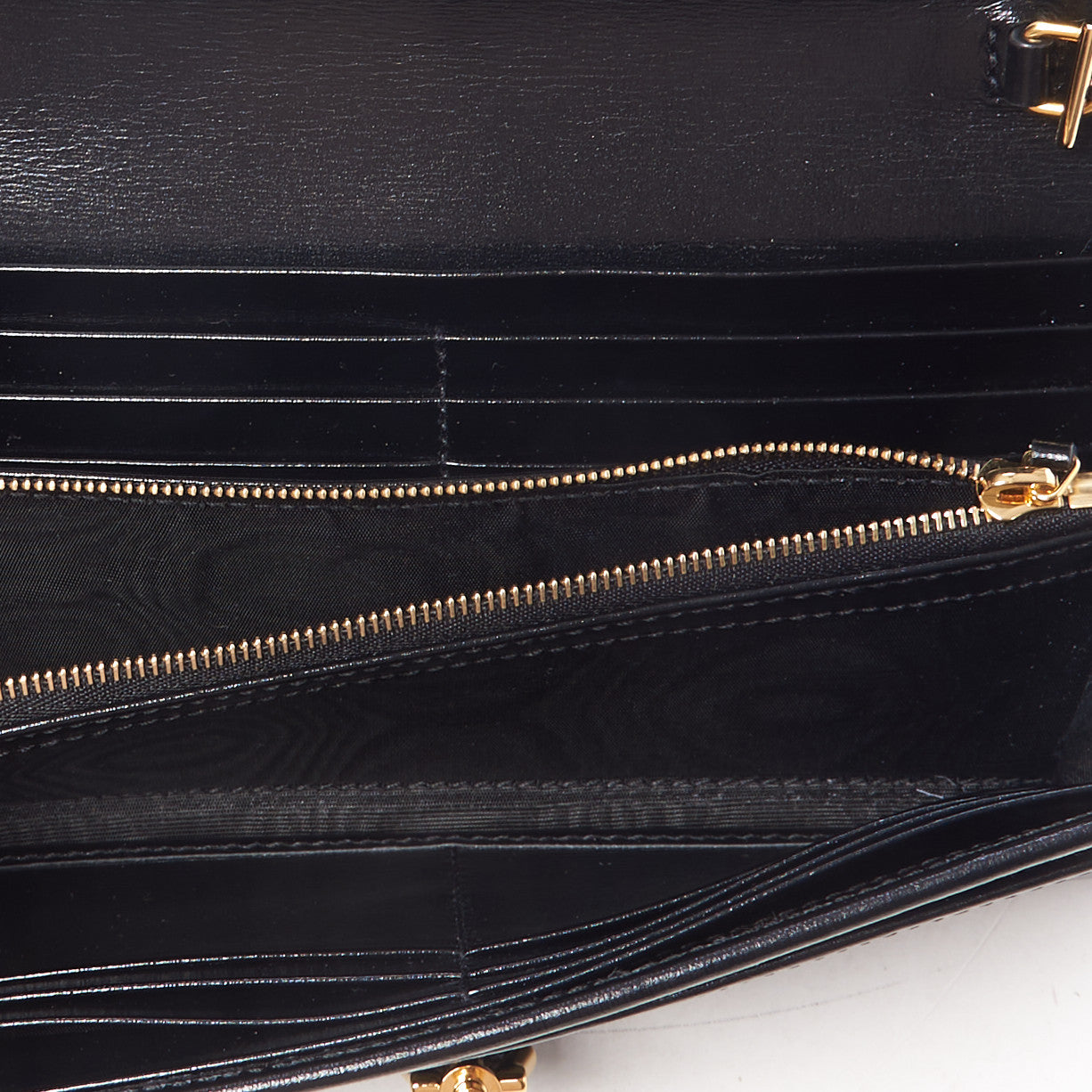 Gucci Calfskin Jackie 1961 Chain Wallet Black 6 of 7