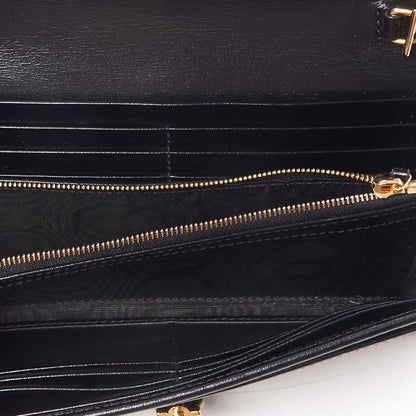 Gucci Calfskin Jackie 1961 Chain Wallet Black 6 of 7