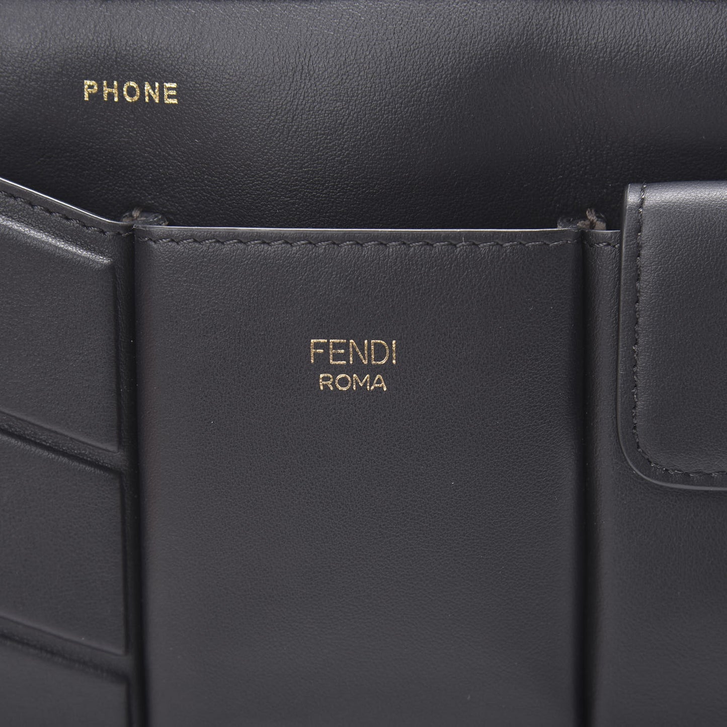 Vitello Grace Matte 3 Pocket Belt Pouch Black