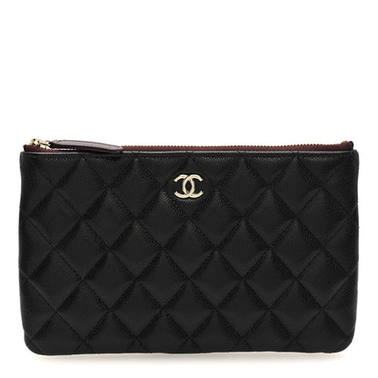 Chanel Caviar Quilted Cosmetic Case Black 1 of 6