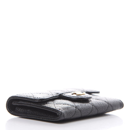Chanel Caviar Quilted Flap Card Holder Black 4 of 11