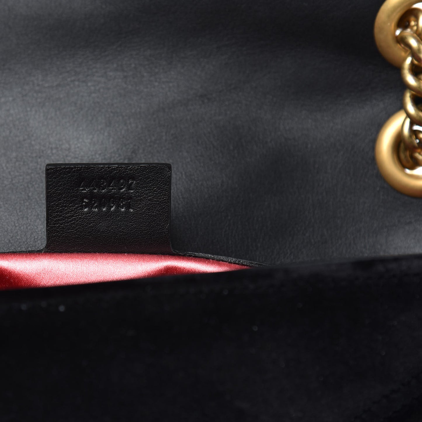 Velvet Matelasse Small GG Marmont Shoulder Bag Black