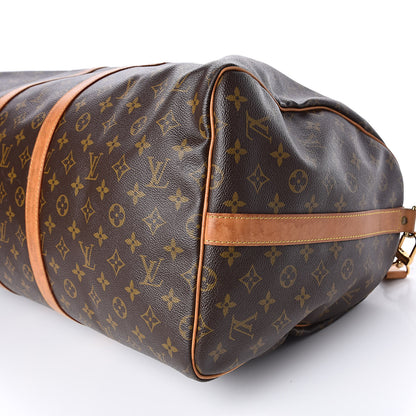 Louis Vuitton Monogram Keepall Bandouliere 55 11 of 17
