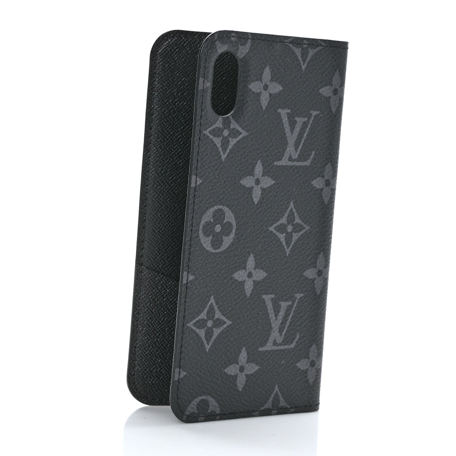 Louis Vuitton Monogram Eclipse iPhone XS Max Folio Case Black 3 of 6