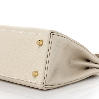 Hermes Togo Kelly Retourne 25 Craie 8 of 9