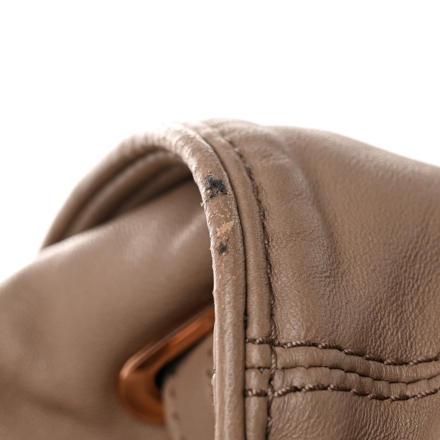 Lambskin Mini Marti Backpack Latte Rose Gold Hardware