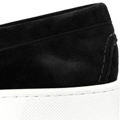 Christian Louboutin Veau Velours Metallur Sneakers 43 Black Silver 12 of 12