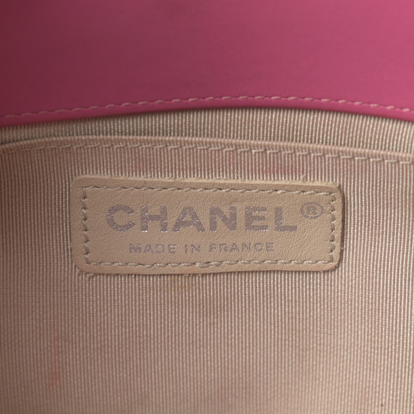 Patent Calfskin Quilted Medium Boy Flap Light Pink