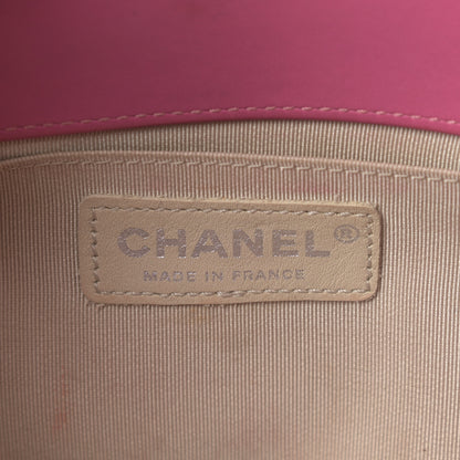 Chanel Patent Calfskin Quilted Medium Boy Flap Light Pink 6 of 18