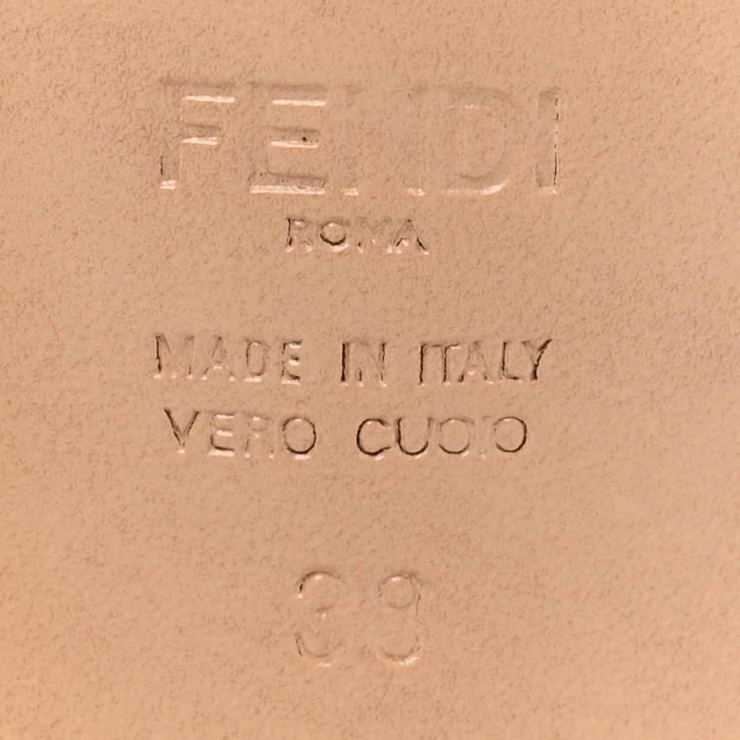 Fendi Vitello Cuoio FFold Sandals 38 Black 7 of 10