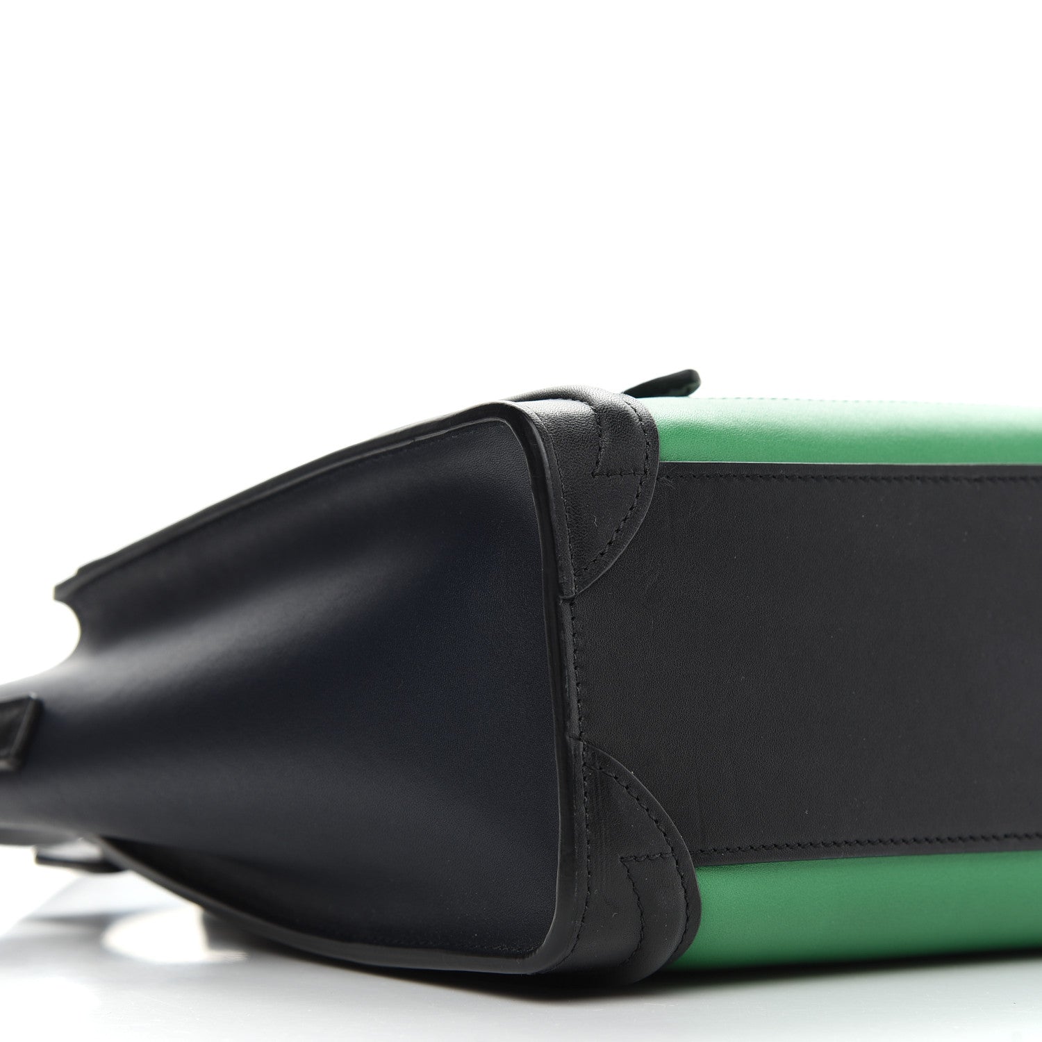 Celine Smooth Calfskin Nano Bi-Color Luggage Grass 8 of 13