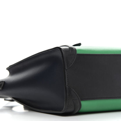 Celine Smooth Calfskin Nano Bi-Color Luggage Grass 8 of 13