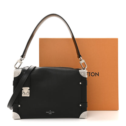 Louis Vuitton Calfskin Side Trunk MM Black 10 of 10