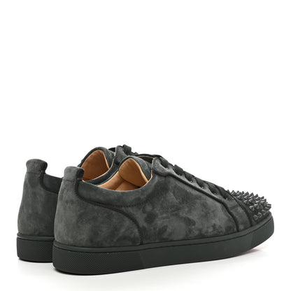 Christian Louboutin Suede Calfskin Mens Louis Junior Spikes Orlato Flat Sneakers 42 Tsar 4 of 10