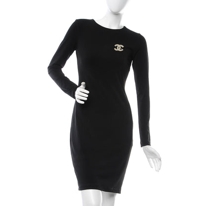 Chanel Pearl Crystal CC Brooch Gold 2 of 5