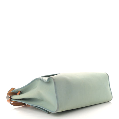 Hermes Toile Officier Barenia Herbag Zip PM 39 Ciel Natural 5 of 22