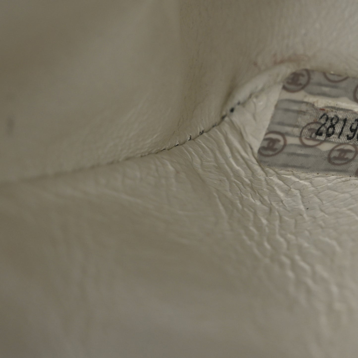 Lambskin Quilted Mini Square Flap White