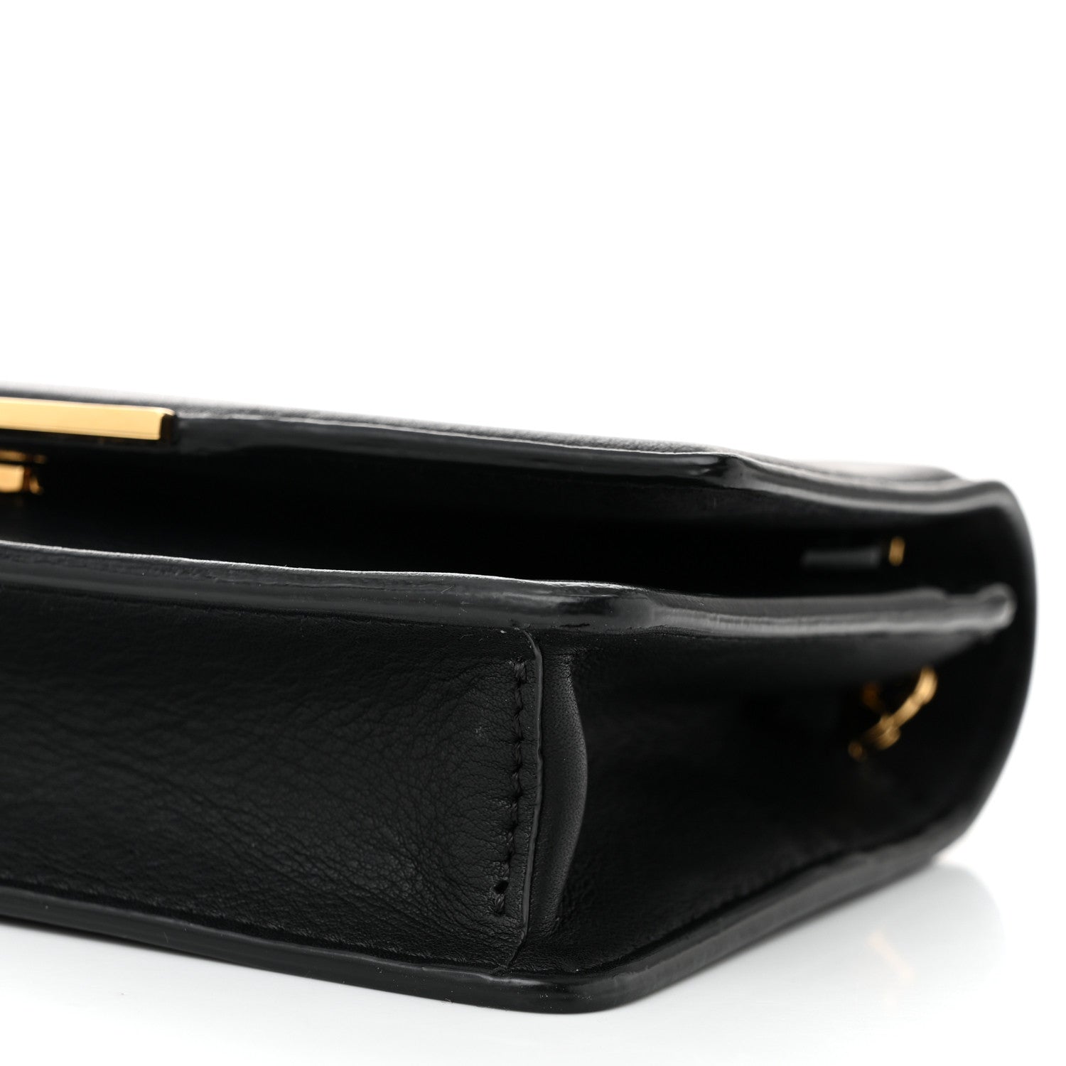 Fendi Vitello Flamingo Tube Wallet on Chain Black 10 of 10