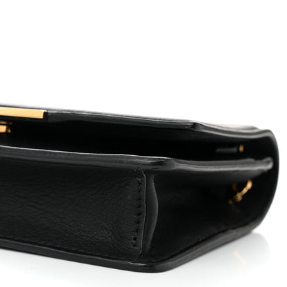 Fendi Vitello Flamingo Tube Wallet on Chain Black 10 of 10