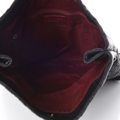 Chanel Aged Calfskin Quilted Coco Rider Fold Over Flap Black 5 of 11
