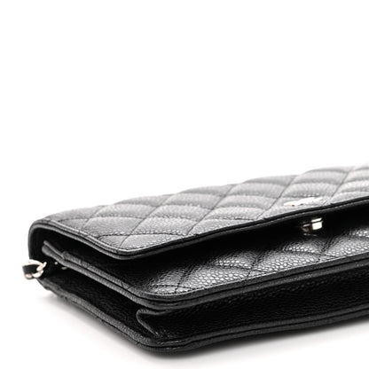 Chanel Caviar Quilted Wallet on Chain WOC Black 10 of 11