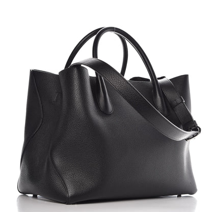 Christian Dior Supple Grained Calfskin Large Open Bar Tote Black 4 of 9